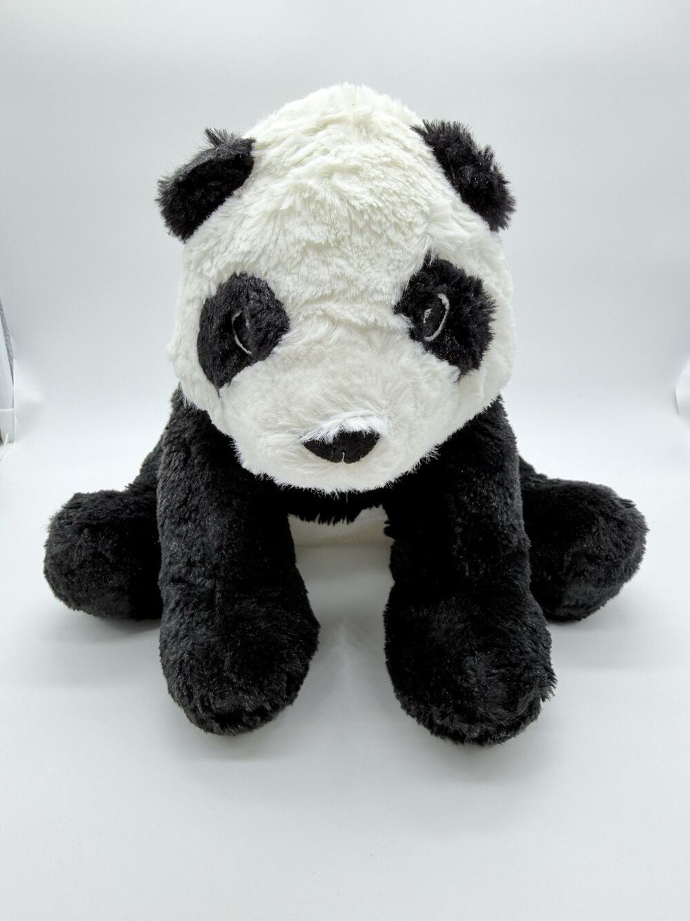 IKEA Plush Panda Bear KRAMIG Soft Stuffed Animal Floppy Black White 12”